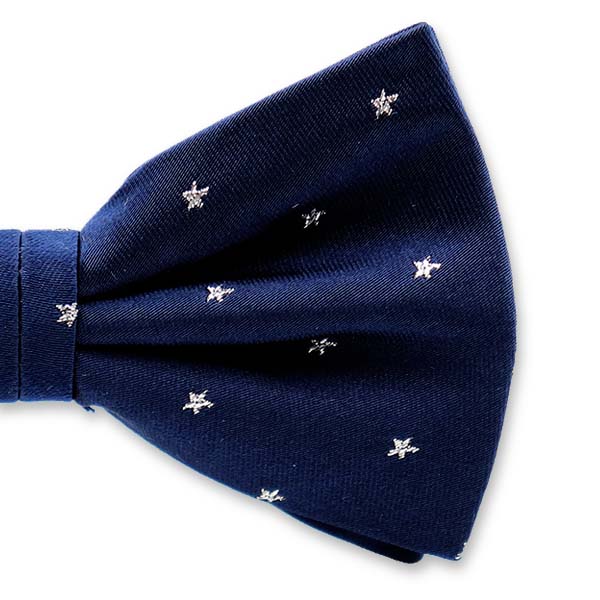 Dunkelblau - Silver Star Fliege (2)