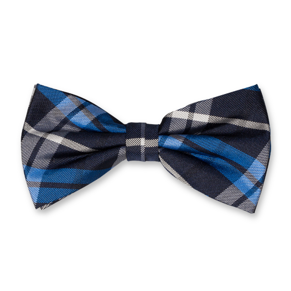 Karierte Herrenfliege blau/ navy (1)