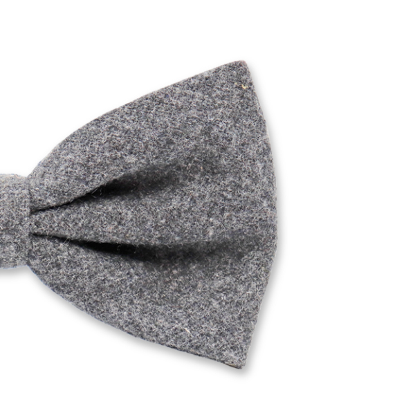 Dunkelgrau Fliege aus Wolle (2)