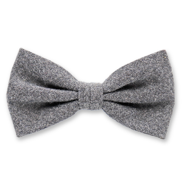 Dunkelgrau Fliege aus Wolle (1)