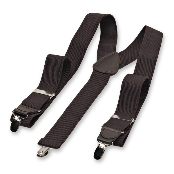 Dunkelbraune Hosenträger (2)