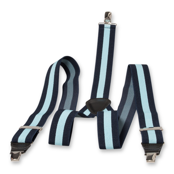 Navy/ Blau gestreifte Hosenträger (2)