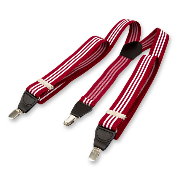 Rot/Weiß gestreifte Hosenträger (2)
