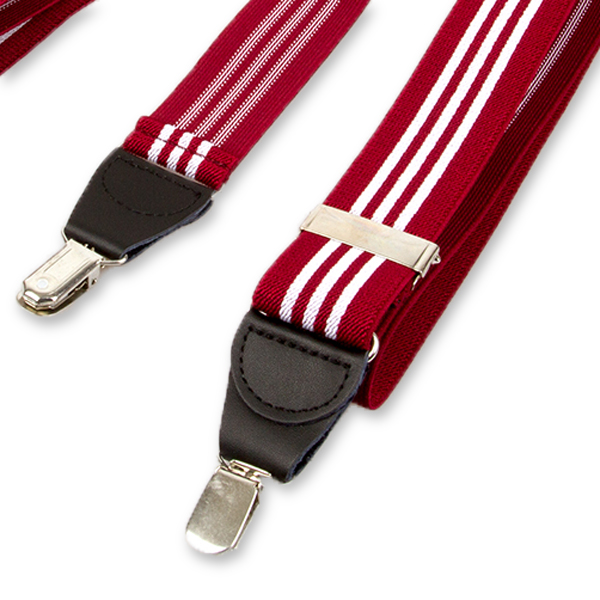 Rot/Weiß gestreifte Hosenträger (3)