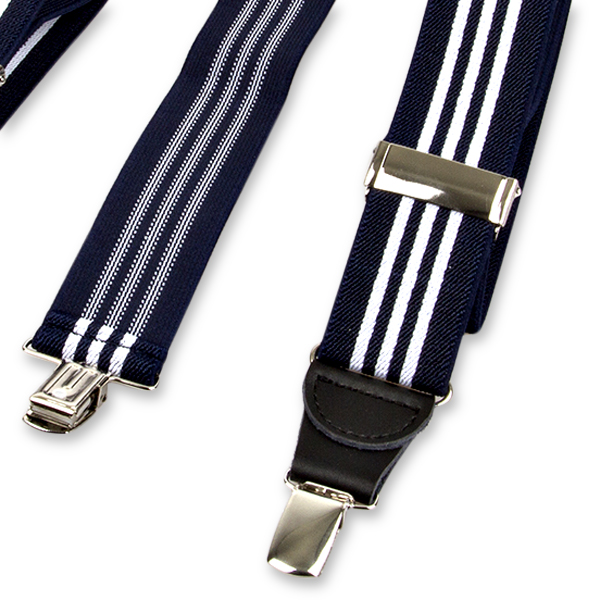 Navy/weiß gestreifte Hosenträger (3)
