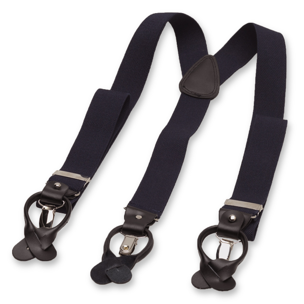 Luxuriöse dunkelblaue Hosenträger (3)