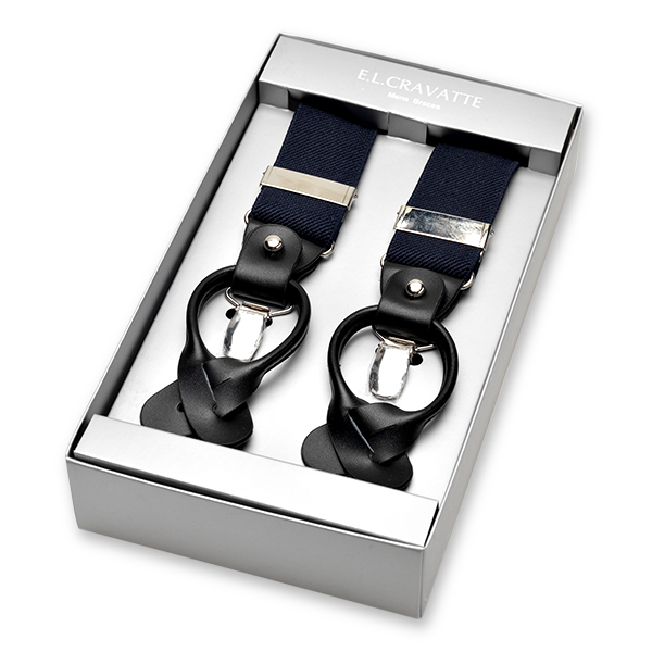 Luxuriöse dunkelblaue Hosenträger (1)