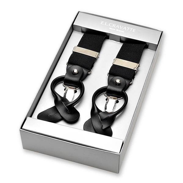 Luxuriöse schwarze Hosenträger (1)