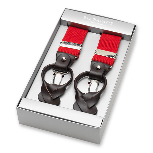 Luxuriöse rote Hosenträger (1)