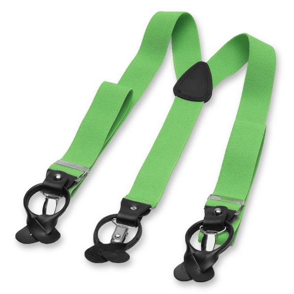 Luxuriöse apfelgrüne Hosenträger (2)