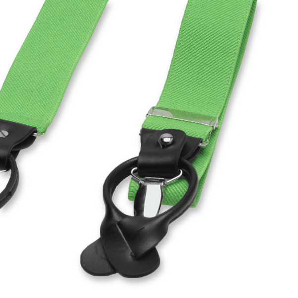 Luxuriöse apfelgrüne Hosenträger (3)