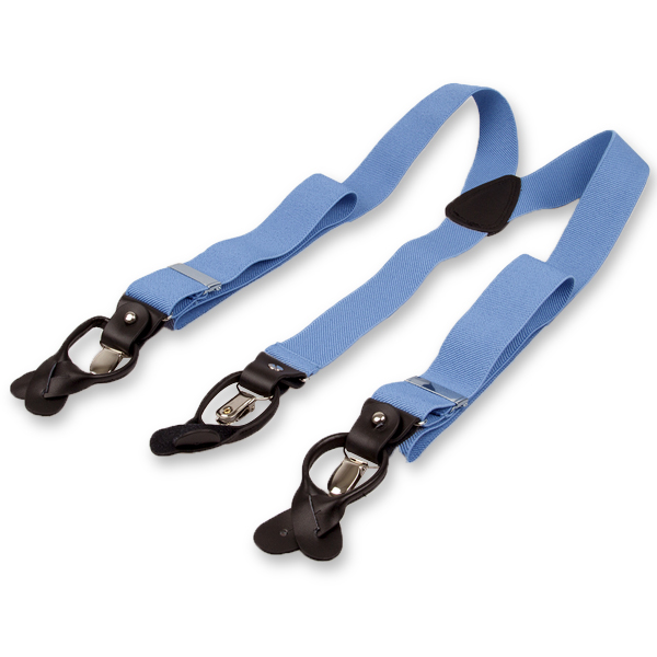 Luxuriöse hellblaue Hosenträger (2)