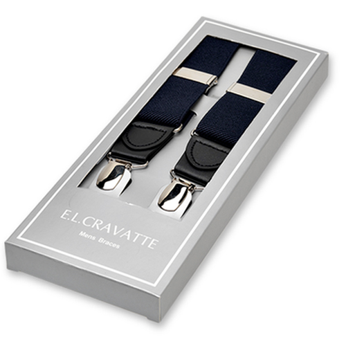 Dunkelblaue Hosenträger X-Form (1)