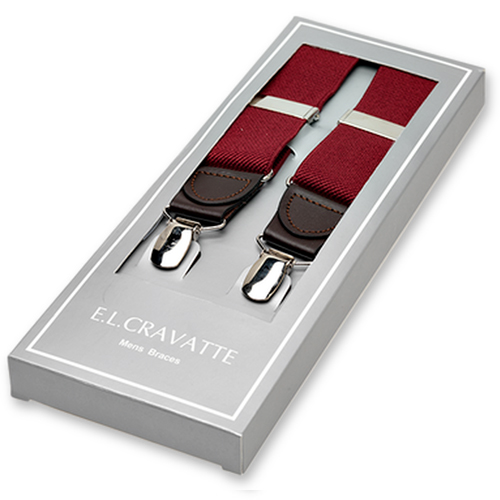 Dunkelrote Hosenträger X-Form (1)