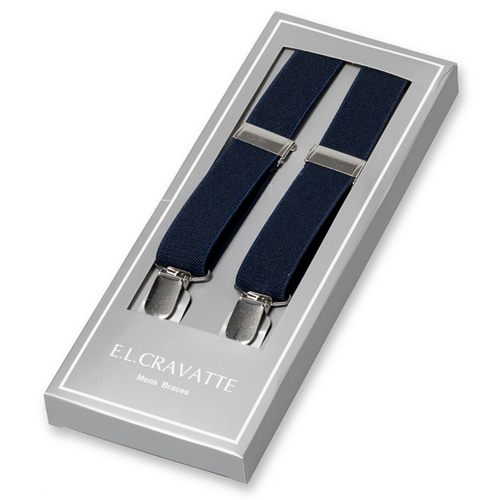 Dunkelblaue Hosenträger für Kinder (1)