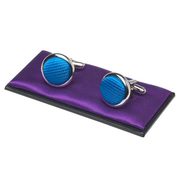 Grellblaue Manschettenknöpfe (1)