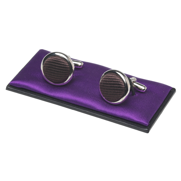 Dunkelbraune Manschettenknöpfe (1)