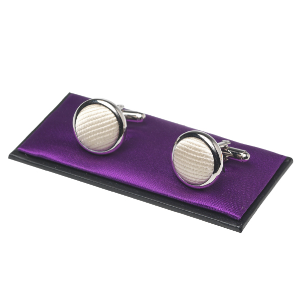 Creme weiße Manschettenknöpfe (1)