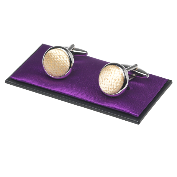 Ecru Manschettenknöpfe - karo (1)