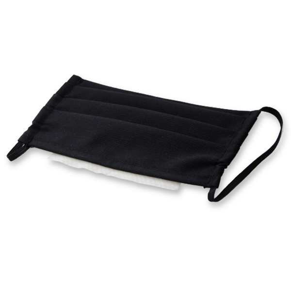 Stoffmaske - Schwarz - mit Filteroption (3)