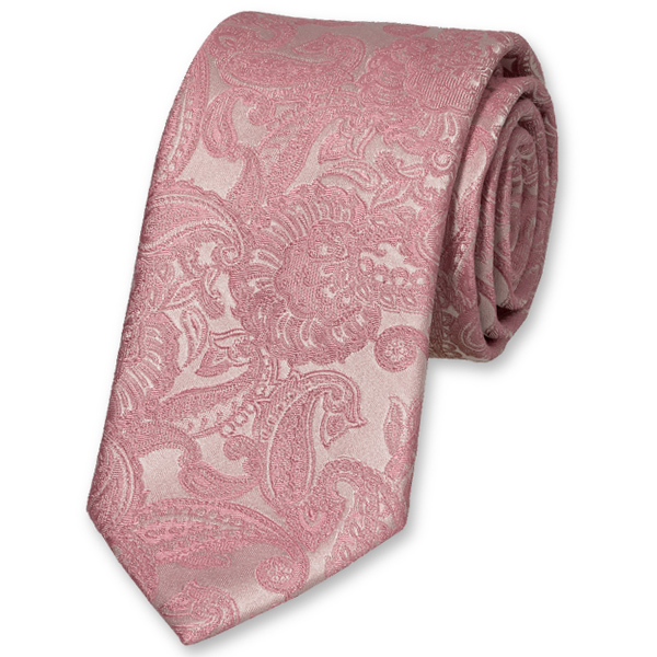 Hellrosa Hochzeitskrawatte (1)