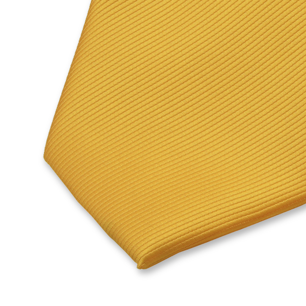Clipkrawatte Gelb - Rippenstruktur (2)