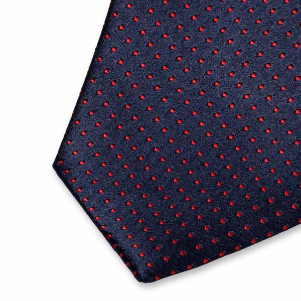 Krawatte Polka Dot Dunkelblau (2)