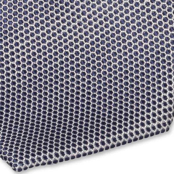 Navy Krawatte mit Punktemuster (2)