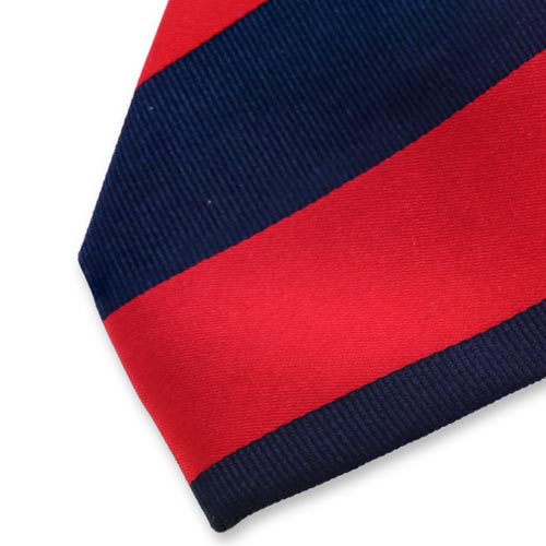 Krawatte Breite Streifen - dunkelblau rot (2)
