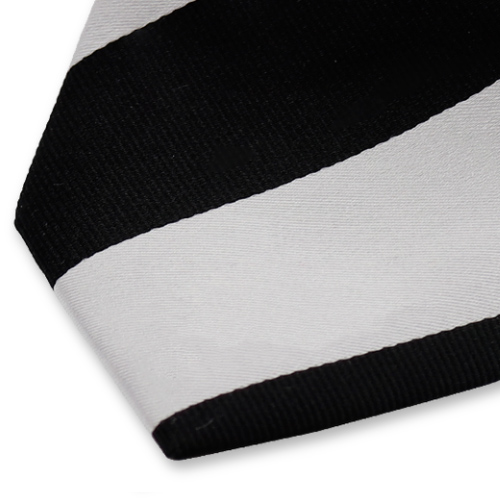 Streifenkrawatte schwarz/grau (2)