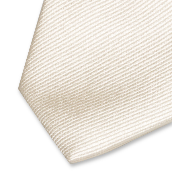 Schmale Krawatte Creme (2)