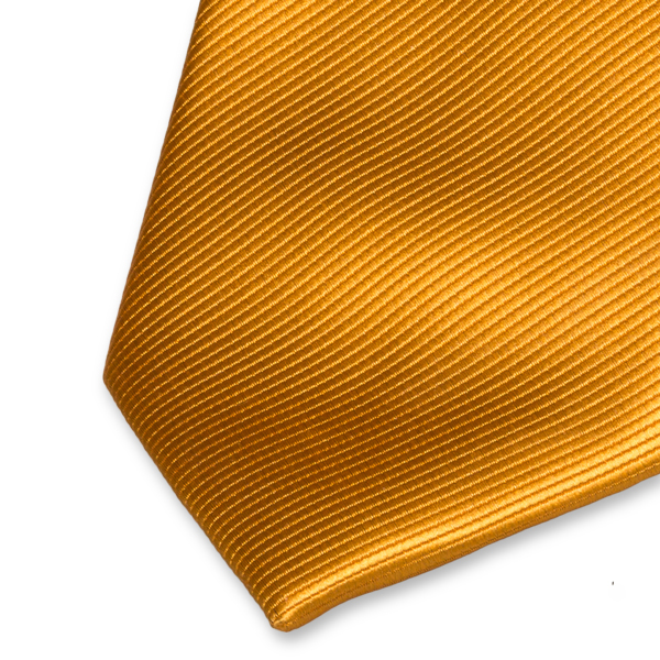 Polyester-Krawatte ockergelb (2)