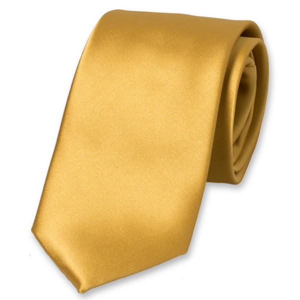 Satinkrawatte gold Polyester (1)