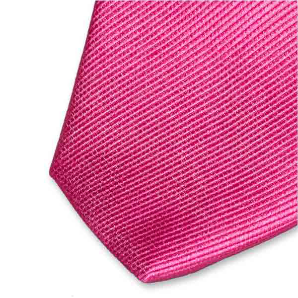 Schmale Krawatte Grellrosa (2)