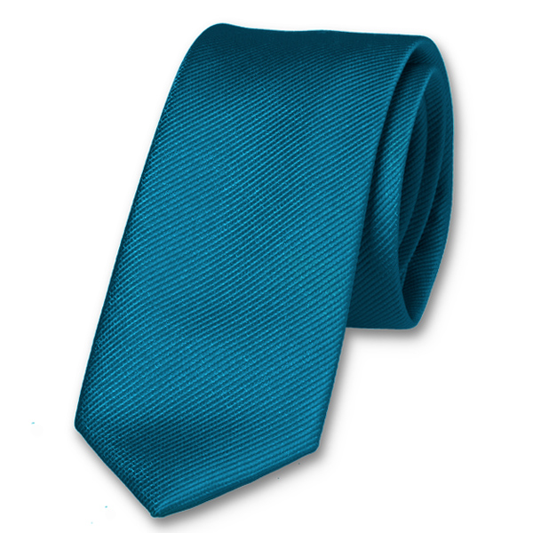 Schmale Krawatte Petrol (1)