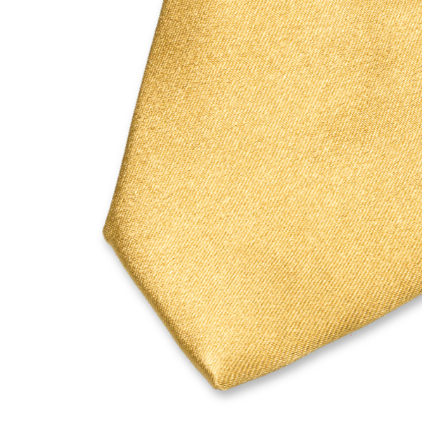 Schmale Satinkrawatte Golden (2)
