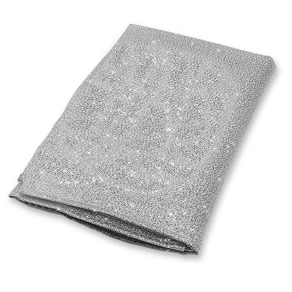 Silber Glitter Einstecktuch (1)
