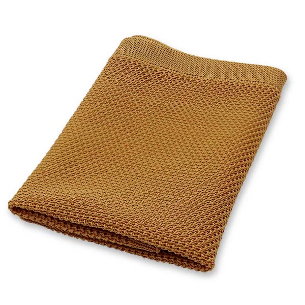 Gestrickte Einstecktuch Gold (2)