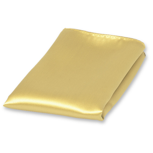 Pastellgelbe Einstecktuch Polyester Satin (1)