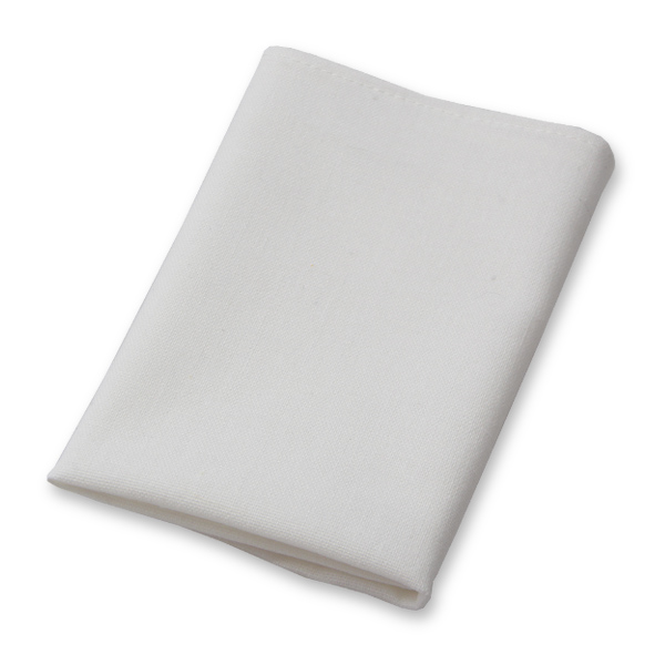 Weiße Leinen Einstecktuch (2)