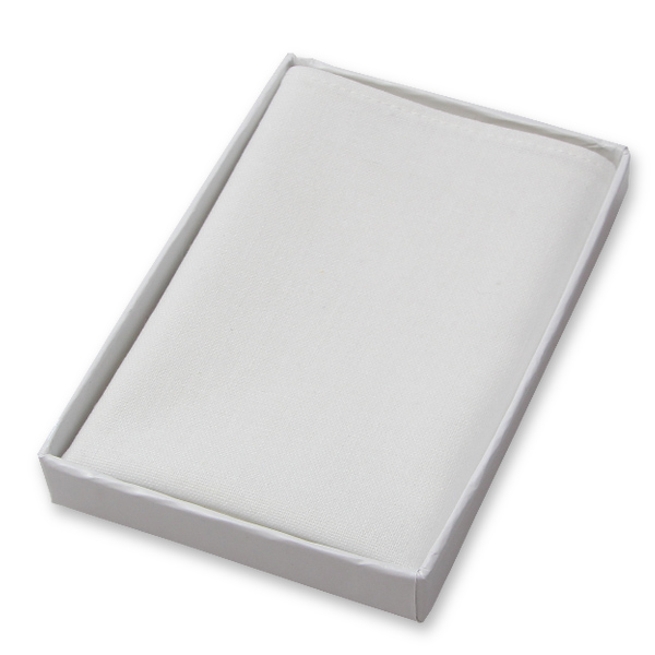 Weiße Leinen Einstecktuch (1)