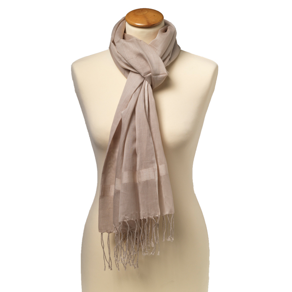 Beiger Pashmina Schal (1)