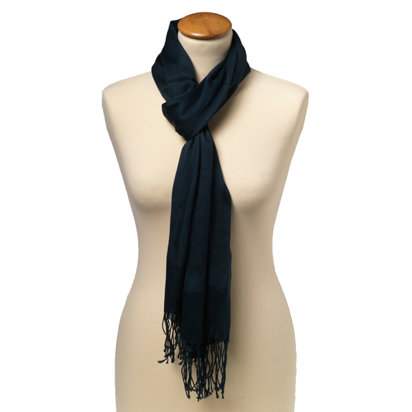 Dunkelblauer Pashmina Schal (1)