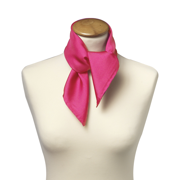 Grellrosa Nickituch - Viereckig (2)