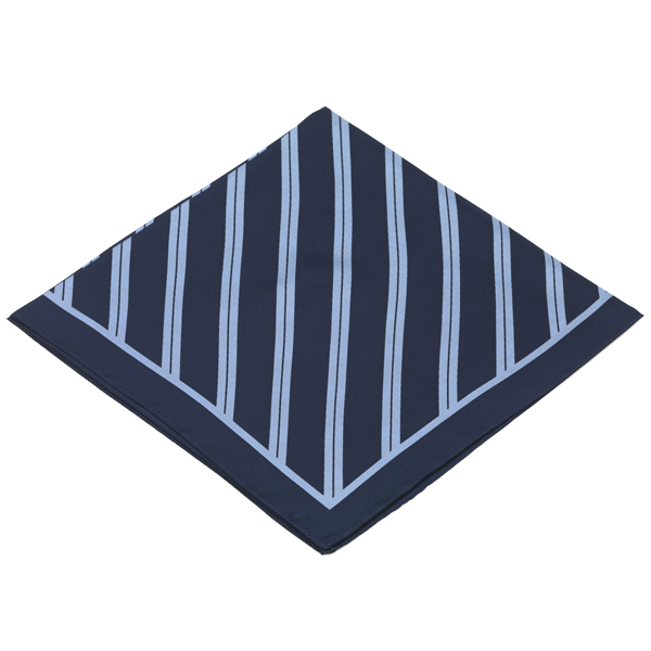 Gestreiftes Nickituch dunkelblau / blau  (4)