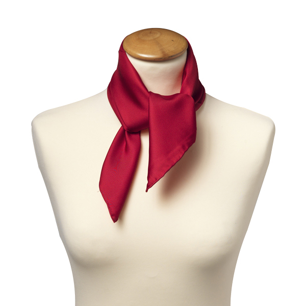 Dunkelrotes Nickituch - Viereckig (2)