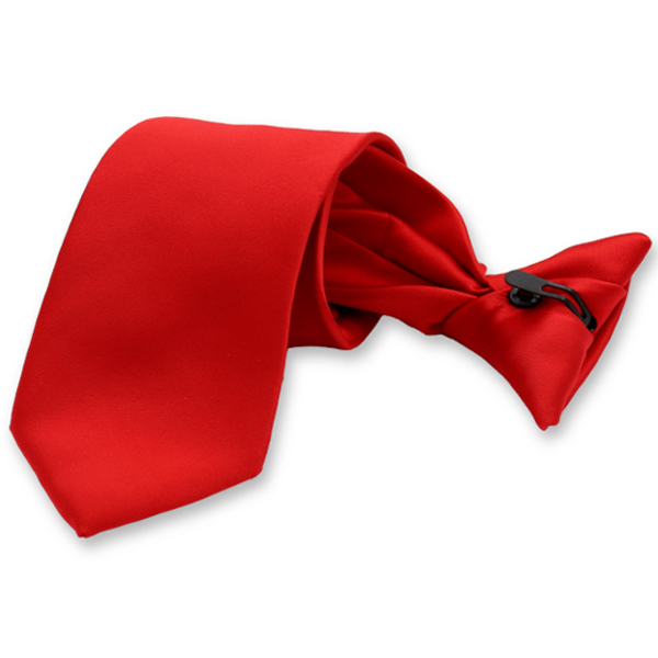 Clipkrawatte Hellrot (1)