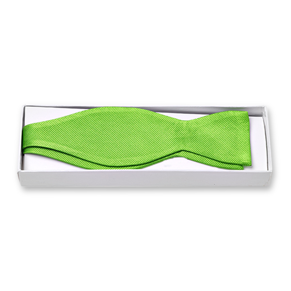 Apfelgrüne Fliege zum Selberbinden (2)