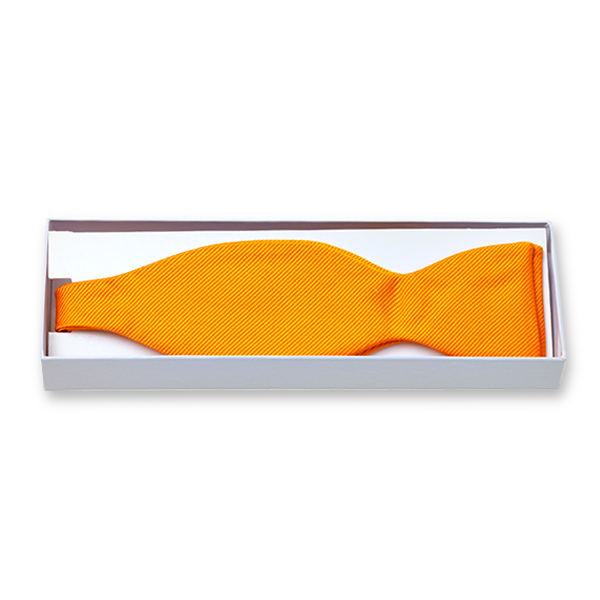 Orange Fliege zum Selberbinden (2)