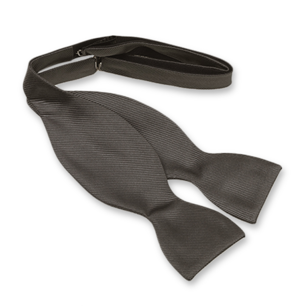 Anthrazite Fliege zum Selberbinden (1)